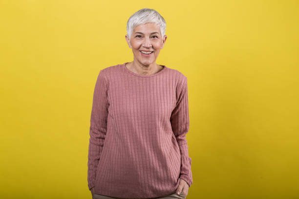 istock Older female wearing pink 1277452884