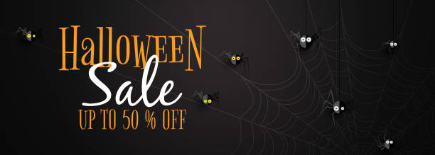stockillustraties, clipart, cartoons en iconen met zwarte halloweenspinnen op spinnenweb achtergronddocument gesneden stijl. - spider man