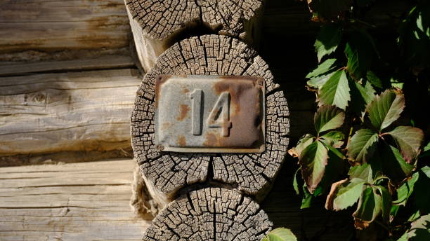 Number plate on the house