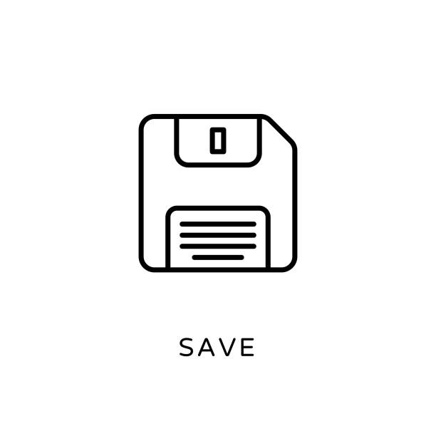 Save Icon In Vector Logotype Stock Illustration - Download Image Now - Save  Icon, Floppy Disk, Icon Symbol - iStock