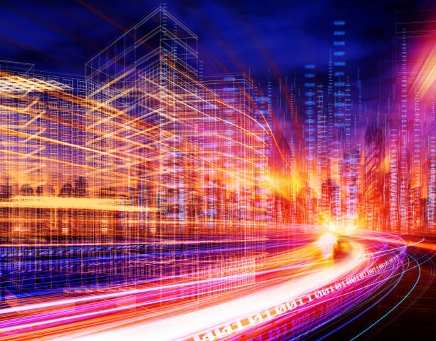 istock Urban City Traffic at Night 1277475128