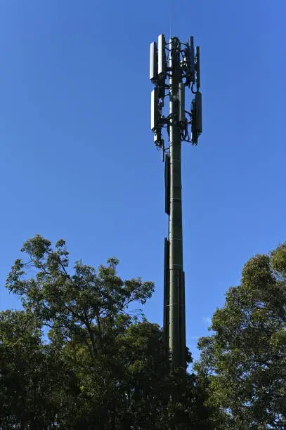 G5 cell phone tower base station using radiofrequency (RF) waves that might increase the risk of health care issues.