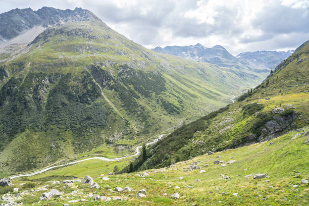 istock Beautiful valley and alpine landscape 1277495754