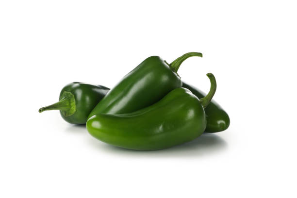 istock Fresh green pepper isolated on white background 1277502324