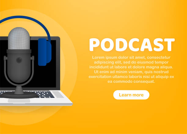 istock Podcast. Badge, icon stamp logo Vector stock illustration 1277503632