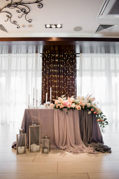 istock beautiful decor on the wedding in the restaurant 1277504054