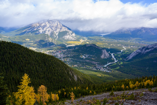 Sulphur Mountain near Banff in Canada Alberta