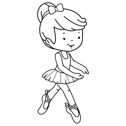 Ilustración de Pequeña Bailarina De Ballet Vector Página Para Colorear En Blanco Y Negro y más Vectores Libres de Derechos de Bailar - iStock Ilustración de Pequeña Bailarina De Ballet Vector Página Para Colorear En Blanco Y Negro y más Vectores Libres de Derechos de Bailar - iStock