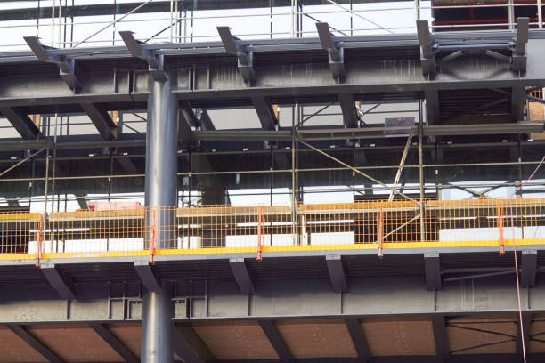 istock Building facade reconstruction and exterior repairing. 1277515556