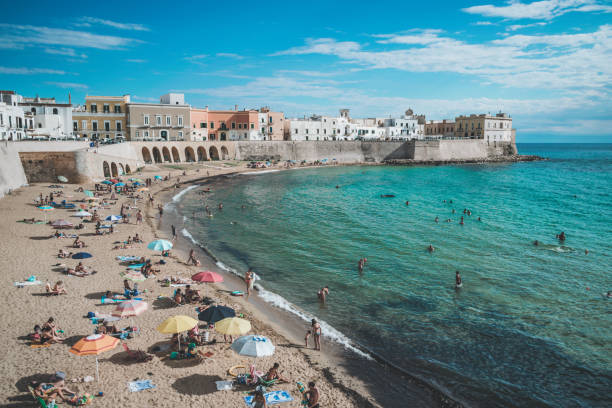 Scenic view of Gallipoli waterfront, Salento, Apulia, Italy
