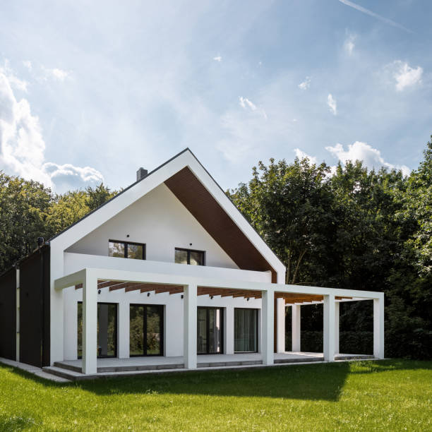 istock House with terrace, exterior 1277518972