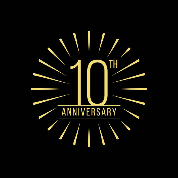 10th Years Anniversary Celebration Vector Stock Illustration Design Template. 10th Years Anniversary Celebration Vector Stock Illustration Design Template. Vector eps 10. 10th anniversary stock illustrations