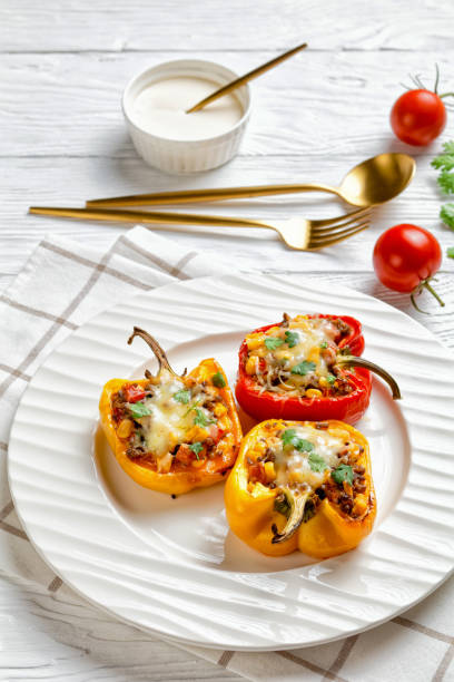 istock classic stuffed bell peppers with ground beef, corn and cheese 1277524309