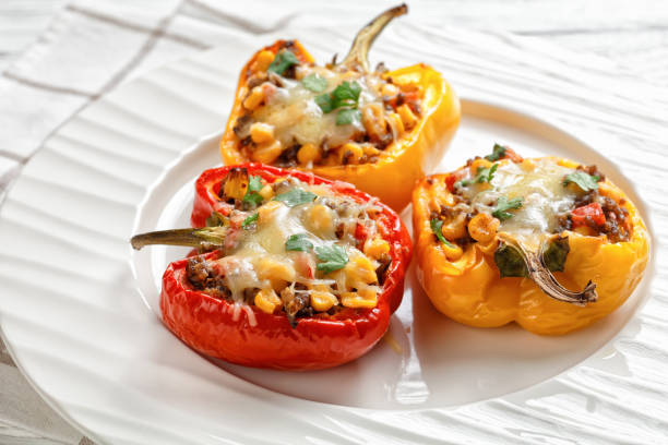 istock classic stuffed bell peppers with ground beef, corn and cheese 1277524359