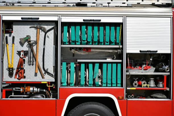 istock Fire truck at the scene of a fire 1277524519