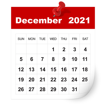 December 2021 calendar