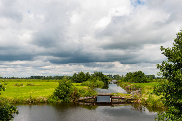 istock Polder in Utrecht with canals and meadows 1277529506