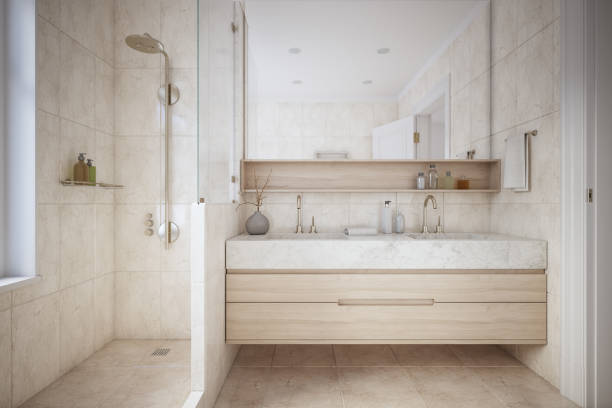 istock Modern Bathroom Interior stock photo 1277535020