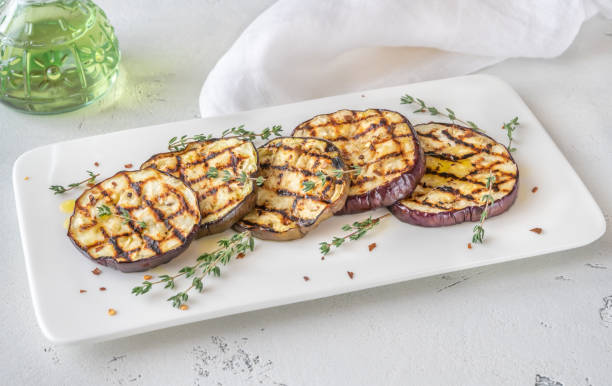 istock Grilled slices of eggplant 1277536858