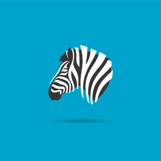 Vector illustration of Zebra head