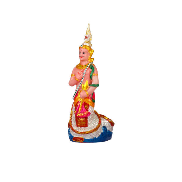 istock Male Naga statue on a white background 1277553268