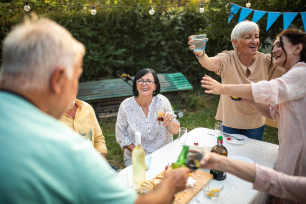 istock Celebration party at backyard during beautiful summer day 1277558915