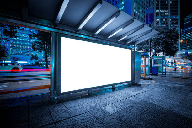 istock Modern city advertising light boxes in hong kong 1277560696
