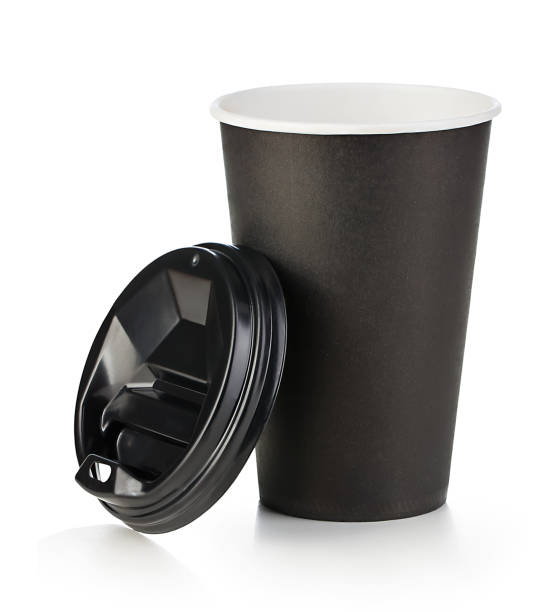 istock Coffee recycling paper glass on white background. 1277567847