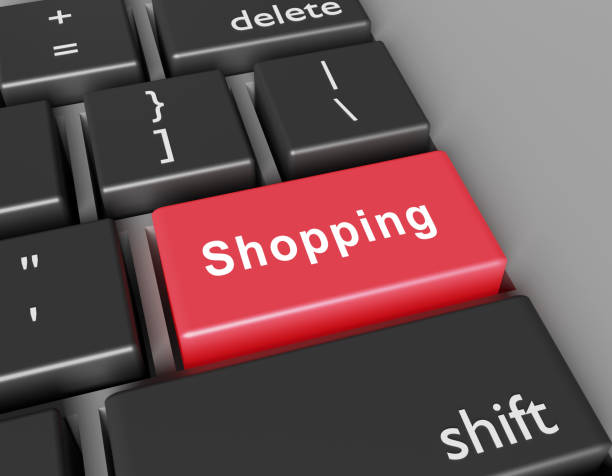 istock Shopping concept. Word Shopping on button of computer keyboard 1277568897