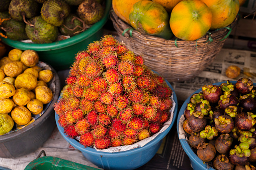 fruits on the street market in Sri Lanka