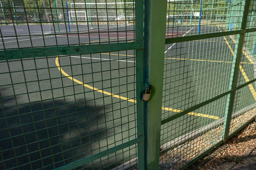 Closed sports ground lockdown