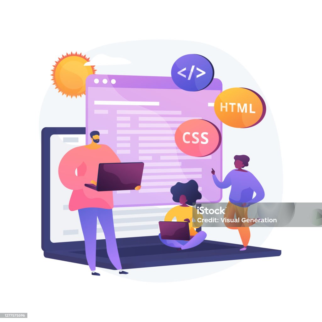 Computer Programming Camp Abstract Concept Vector Illustration Stock ...