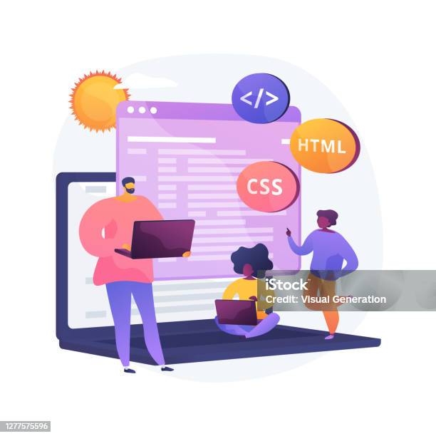 Computer Programming Camp Abstract Concept Vector Illustration Stock ...