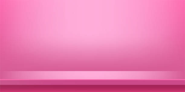 istock plank table pink on wall room for background, pink backdrop, copy space for advertise product display, table plank pink front view 1277579492