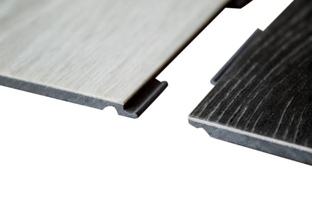 istock Vinyl strips. An example of joining locks of vinyl panels. 1277581442