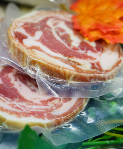 istock Vacuum pack of pork steak 1277582885