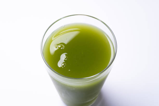 Japanese Aojiru on a white background