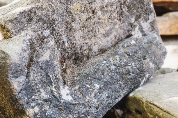 istock The ancient rusty old stone texture for background and design concepts. the shadow of the foliage on the rock. geology. 1277593160