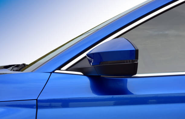 istock Side mirror with turn signal of a car 1277594453
