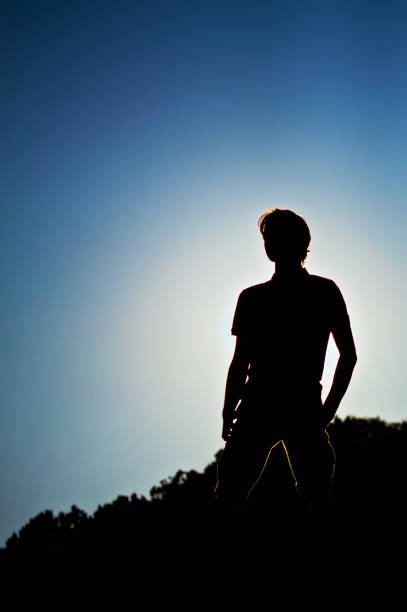 istock Silhouette of a young man 1277605987