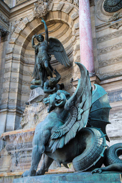 istock Fountain of Saint-Michel in Paris 1277608877