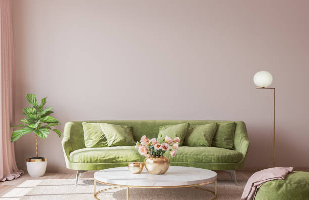 istock interior design for living area with stylish home accessories on bright pink background 1277611111
