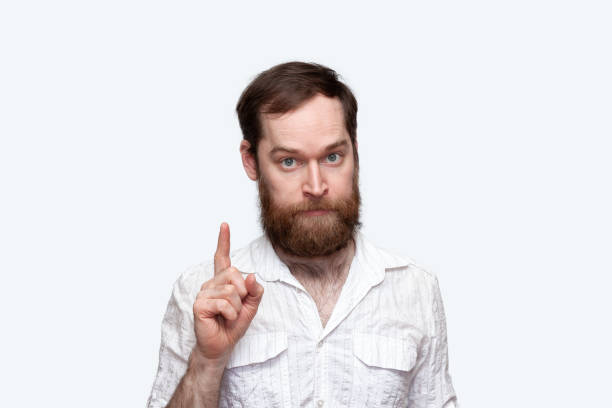 Bearded man shaking finger - I Am Warning You