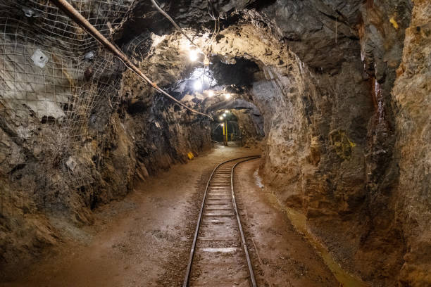 Mining Tunnel stock photo
