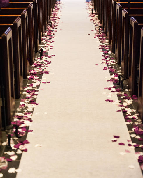 istock Wedding Aisle Decorated with Flowers 1277615301