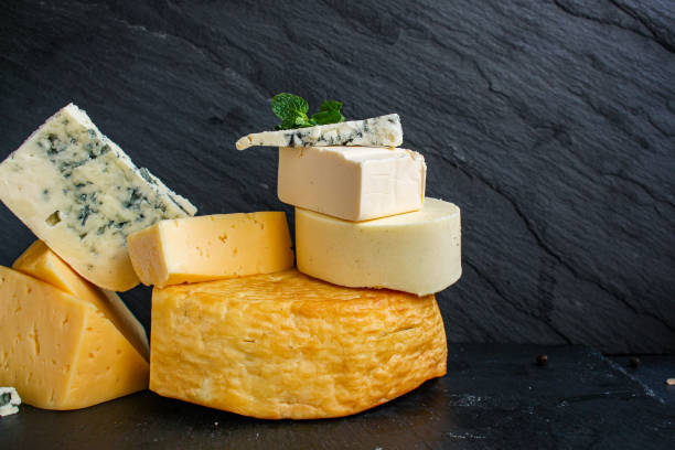 istock cheese many different types and grades meal on the table tasty serving size  top view copy space for text food background rustic 1277616088
