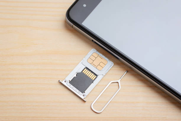 istock Inserting tray for SIM card and memory drive to the mobile phone 1277616737