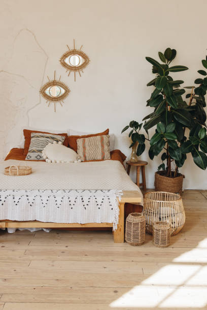 istock Scandinavian style bedroom 1277619236