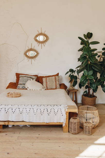 istock Scandinavian style bedroom 1277619240