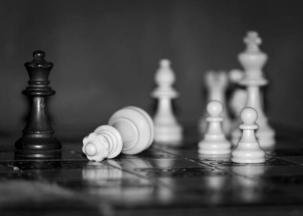 istock Chess photographed on a chessboard 1277619269